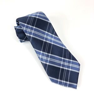 Tommy Hilfiger Necktie Plaid Blue Tie